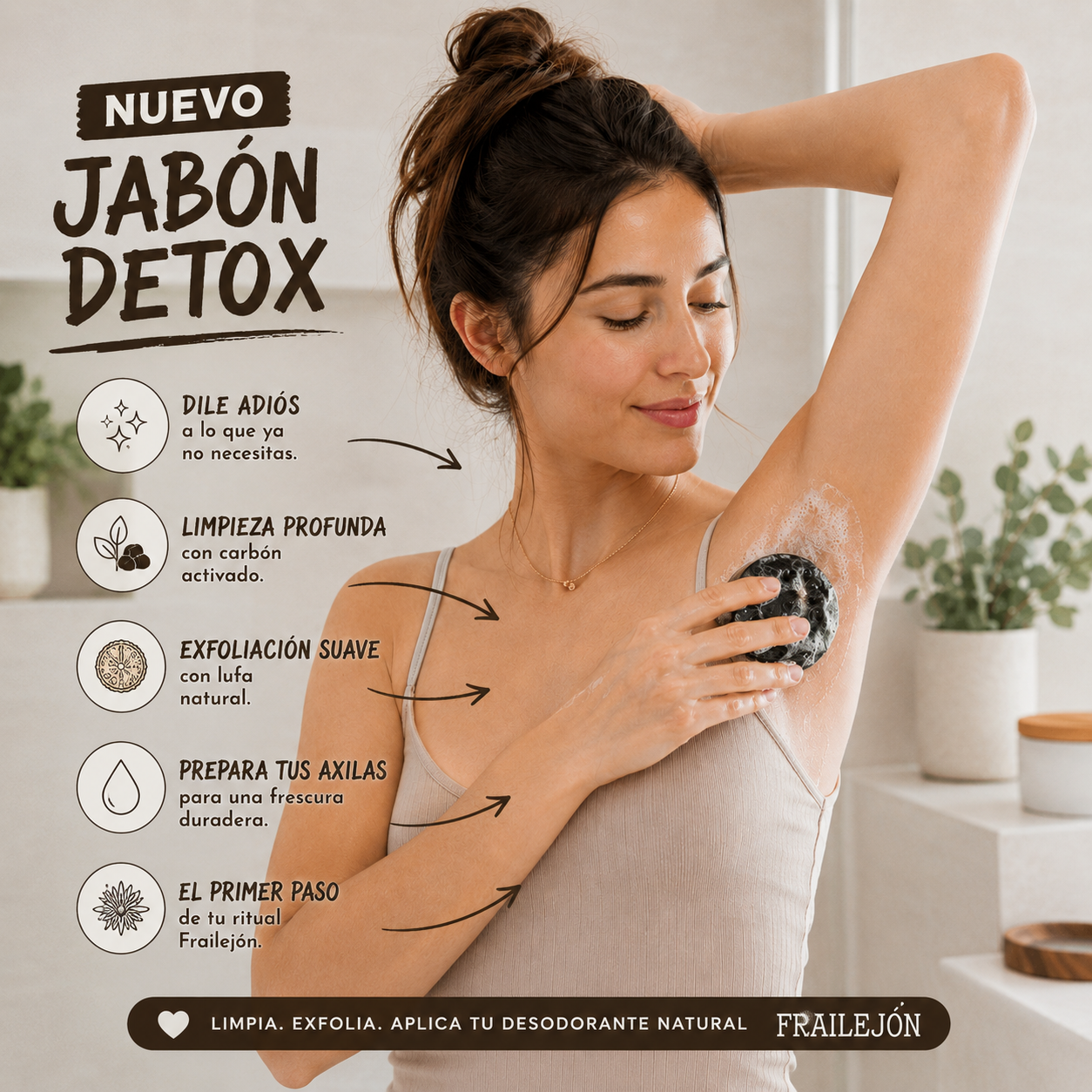 Desodorante Arbol de Te + Jabón Exfoliante De Axila