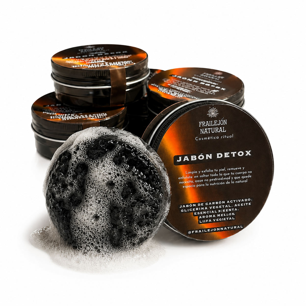 Jabon Exfoliante Axila Carbon Activado Lufa