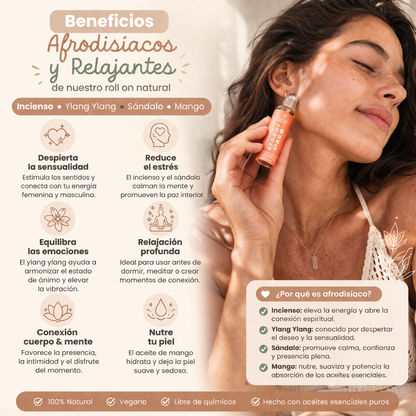 Roll On Aromaterapia Amrita 10 ML - Afrodisiaco & Relajante Sutil