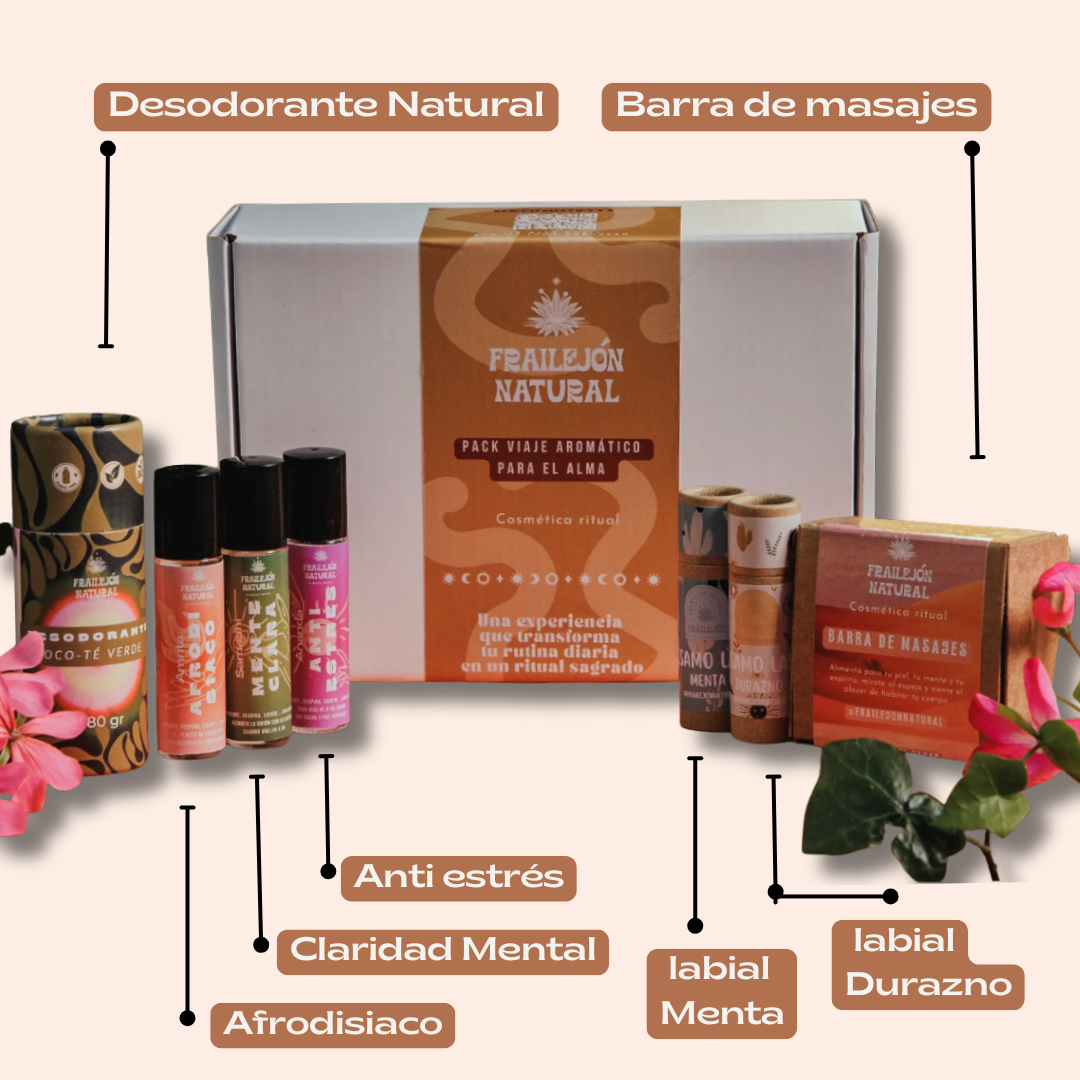 Pack Viaje Aromático para el Alma + Envio Gratis todo 🇨🇱 + Bienestar Emocional + Barra de masajes de regalo 🎁😍