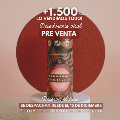 PRE VENTA Desodorante Natural Árbol de Té 75g - Protección & Frescura Duradera